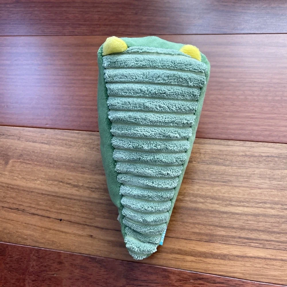 BarkBox Crikey Crocodile‎ Australian Outbark Plush Treat Trap Dog Toy Squeaker